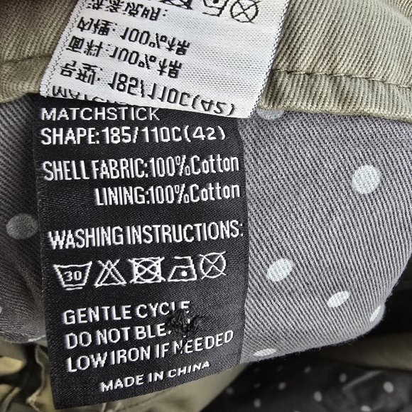 NEW Matchstick Green Gray Straight Leg Chino Pants 42x31 - Picture 5 of 7